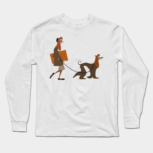 Walkies This Way Long Sleeve T-Shirt by beefy-lamby